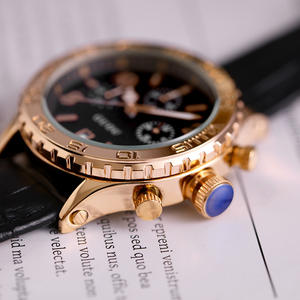 Reloj GUOU 8116 de alta calidad para mujer, reloj de cuarzo a la moda y a la moda con esfera grande, correa de cuero resistente al agua - Product Image 4