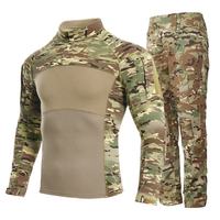 Grenouille Vêtements Top Hommes À Manches Longues En Plein Air Formation Camouflage Uniforme Grenouille Tactique Vêtements Tactique Ensemble