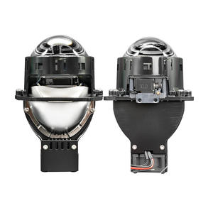 Phares de voiture LED haute puissance 65W, lentilles bi-xénon de 3 pouces, doubles douilles de lampe, ultra-lumineux, faisceau haut et bas, modèle en aluminium M2 - Product Image 3