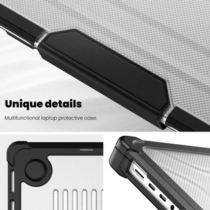 Nhà Máy Bán Buôn Giá Nhiệm Vụ Nặng Nề Gồ Ghề Vỏ Cứng Laptopsleeve Trường Hợp Bìa Với Chức Năng Đứng Cho <span class=keywords><strong>Macbook</strong></span> Không Khí 13 14 15 16Inch - Product Image 5