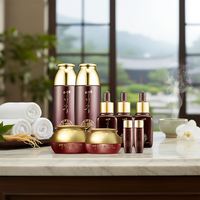 YEZIHU SKIN CARE Set de 7 Productos con Ginseng y Manteca de Karité, Kit de Suero Facial Antiarrugas Estilo Coreano Profesional, Esencia Hidratante Blanqueadora