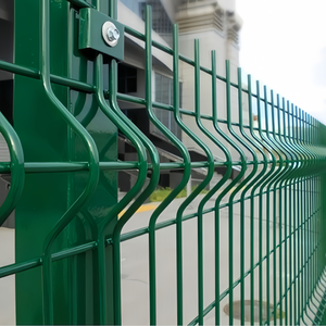 Recinzione Economica per Esterni con Pannelli Quadrati 2M, Telaio in Ferro PVC Legno Zincato, Rete Metallica Intrecciata 3D per Giardino e Patio - Product Image 5