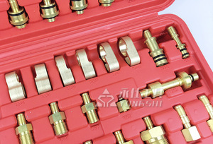 Bộ dụng cụ sửa chữa thân xe ô tô 108 món phiên bản Châu Âu & Châu Mỹ, dụng cụ chẩn đoán ô tô, dụng cụ điều hòa không khí R134a, dụng cụ phát hiện rò rỉ điều hòa - Product Image 3