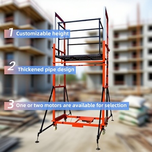 Pengangkat Hidrolik Mini Semi Mobile Listrik 3m-10m untuk Platform Pengangkat Perancah Harga Perancah Listrik untuk Konstruksi Bangunan - Product Image 4