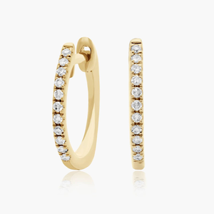 Luxury 925 Sterling Silver Gold Plated Moissanite Hoop <b>Earrings</b> Elegant Sparkling Designer <b>Fine</b> Jewelry Fashion Collection - Product Image 2