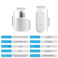 E27 Support de lampe 85-265v Socket Salon Sans fil Led Base Ampoule Commutateur Son Contrôle de la lumière Supports de lampes Pour Chambre Multi Smart