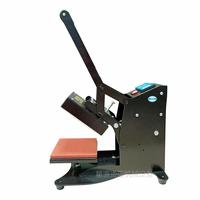 Petite presse à chaud manuelle 12x12cm, presse à transfert thermique numérique pour vêtements, étiquettes de col, logo personnalisé, impression par sublimation