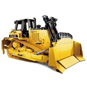 2,4G 1:16 Rc <span class=keywords><strong>CAT</strong></span> Heavy Duty Dozer Climber Truck Bricks C61056W DIY Construcción <span class=keywords><strong>Bulldozer</strong></span> EarthMover bloque de construcción - Product Image 2