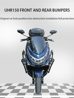 Ensemble de barres de protection pour moto Haojue UHR150 - HJ150T-28 Garde avant, garde arrière et protection de tuyau d'échappement, barre de protection Vente en gros d'usine