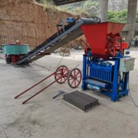 Machine à fabriquer des briques de ciment semi-automatique 4-35, très vendue en Afrique du Sud, bon marché, simple et facile à utiliser.