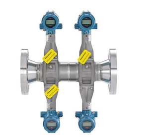Medidor de Flujo Vortex de Doble Cabezal EMERSON con Válvula de Bola, Reductor/Abrazadera, Fisher-Rosemount 8800/8600 - Product Image 2