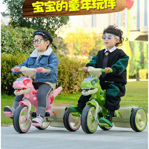 2025 gros <span class=keywords><strong>dinosaure</strong></span> enfants Tricycle avec 3 roues/musique enfants vélo à vendre enfant en bas âge Ride-on Tricycle - Product Image 2