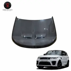 Carbon Fiber Hood Motor Cover Voor Range Rover Sport Svr 2022 Droge Carbon