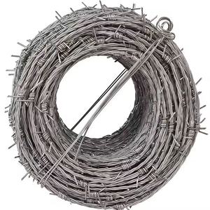 Cinta <span class=keywords><strong>Puas</strong></span> <span class=keywords><strong>Precio</strong></span> más bajo Spikes Twisted Dipped Barbwire Stock 12,5 Granja Agricultura Precios bajos Rollo de valla de eslabones de cadena galvanizada - Product Image 2