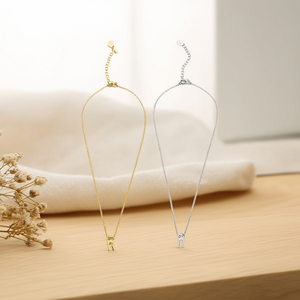 Collana con Lettera R in Acciaio Inossidabile, Confezione da 12 Pezzi, Gioielli alla Moda, Catene per Collane - Product Image 2