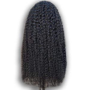 Curlywave 13*4 Peluca de cabello humano brasileño con encaje frontal Peinado <span class=keywords><strong>largo</strong></span> ondulado con base de encaje francés transparente Tamaño de gorra pequeña - Product Image 5
