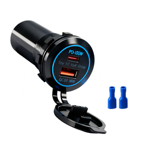 <span class=keywords><strong>Chargeur</strong></span> de <span class=keywords><strong>voiture</strong></span> double port USB-A 36W QC3.0 et Type-C 100W PD pour téléphone portable et <span class=keywords><strong>ordinateur</strong></span> - Product Image 6