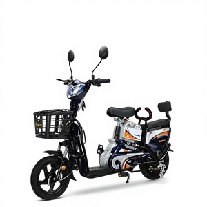 Bicicleta Eléctrica de 14 Pulgadas, 48V, 15Ah, 500W, con Pedales, Sensor Urbano, Batería de Plomo-Ácido de Alta Capacidad para Adultos, 15Ah, Proporciona una Gran Autonomía - Product Image 1