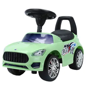 QS Factory Price Early Educational Voiture Pour Enfant Baby Push Walking 4 Wheels Vehicle Kids Ride On Car Toys With Music