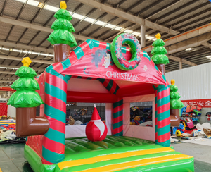 Château Gonflable Extérieur pour Enfants et Parents, Aire <span class=keywords><strong>de</strong></span> Jeu avec Trampoline, Château Gonflable Épais en PVC Résistant à l'Usure avec Toboggan pour Fêtes - Product Image 4