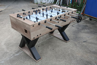 Ballon de football en bois pour salle de jeu, nouveau design, grande vente d'usine,