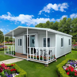 Casa Container Espandibile a Doppia Ala da 20 Piedi, Casa Modulare Prefabbricata con Decorazione Completa, Casa Minuscola Portatile per Abitazione o <span class=keywords><strong>Hotel</strong></span> - Product Image 1