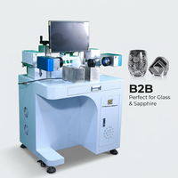 Machine de marquage laser UV Raycus Source 3W-15W sur pied avec galvanomètre 3D, refroidissement par air/eau, compatible DXF/PLT pour plastique, codes QR et codes-barres