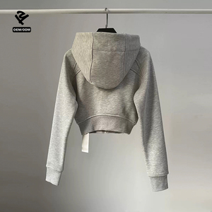 F240778 felpe con <span class=keywords><strong>cappuccio</strong></span> Custom Streetwear da <span class=keywords><strong>donna</strong></span> con <span class=keywords><strong>cappuccio</strong></span> con cerniera <span class=keywords><strong>e</strong></span> chiusura corta giacca con <span class=keywords><strong>cappuccio</strong></span> felpe da <span class=keywords><strong>donna</strong></span> top Yoga - Product Image 2