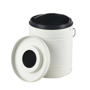 Eco-Friendly Open Top Filter kitchen Compost Bin Worm Farm Kitchen Metal Waste Compost Tumbler Bin With Inner Plastic Bucket