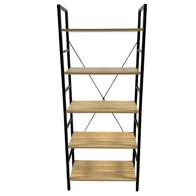 High Quality MDF Wooden Metal Frame CD Storage Shelf with Seat for Home Living Room and Kitchen Modern Design