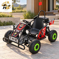 Kart électrique sportif 1500W 40km/h à transmission par chaîne, freins à disque, rouge, jaune, bleu, vert, 165x85x100cm, pour course en extérieur