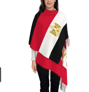 Bandera de Yemen, bufanda de invierno para mujer, manta suave y cálida, bufandas, bufanda de Pashmina con flecos - Product Image 1