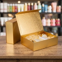 Boîte de papier avion pliable ondulée personnalisée à trois couches Laminage brillant Emballage cadeau de luxe personnalisé pour doublure d'éponge de parfum