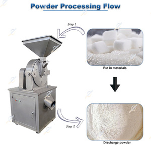 Công nghiệp đông lạnh điện phổ micron nghiền Kẹo Nâu đóng băng Muối đường bột Máy xay Máy mài - Product Image 2