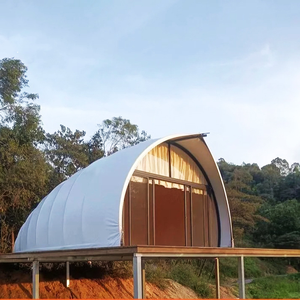 Tente de luxe imperméable pour hôtel de villégiature en plein air, forme de coque en membrane PVC personnalisée, prix usine - Product Image 2