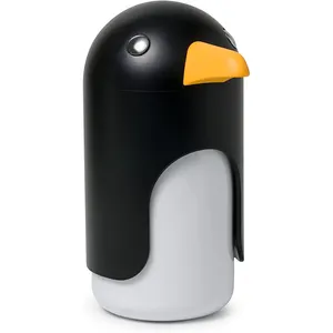 QQ Cartoon Penguin Shower Liquid Soap Dispenser Service Tools Plastic Bottle Deep Waterproof With OEM ODM For Bathroom