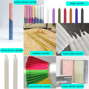 <span class=keywords><strong>Lot</strong></span> en gros de bougies coniques standard de 10 pouces (2,2x25 cm) de long, de couleur rouge vin, ivoire, violet et blanc - Product Image 5