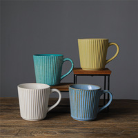 Classique Style japonais tasse en céramique petite porcelaine Ins tasse couvercle café eau lait frais Couple transfrontalier cadeau tasse-vente en gros
