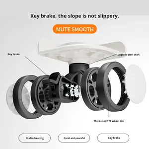 Nouvelle valise multifonctionnelle à ouverture frontale 3-en-1, 20 pouces, en polycarbonate, pour <span class=keywords><strong>voyage</strong></span> et cabine, avec serrure, deux poches latérales, grande capacité - Product Image 3