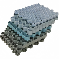 Stabilisateur de sol en verre gravier de 50 mm, renforcement de l'herbe, grille perméable en nid d'abeille pour jardin, avec les meilleurs prix du fabricant
