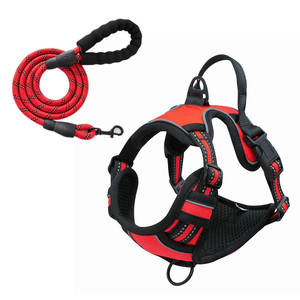 Arnés Ajustable y Cómodo para Mascotas, Resistente, con Correas para el <span class=keywords><strong>Pecho</strong></span>, Reflectante, Antitirones, para Pasear Perros - Product Image 3