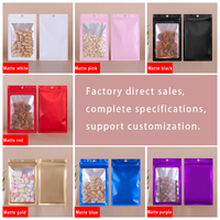 Sacs refermables bleus en Mylar avec pochette d'emballage de stockage des aliments anti-odeurs pour la nourriture pour animaux de compagnie Jelly Sushi Chewing-gum