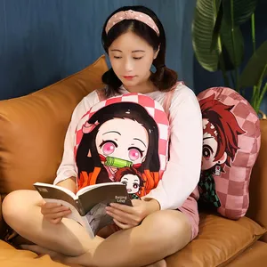 Marchandises Demon Slayer, porte-clés d'anime Kamado Nezuko, Zenitsu Agatsuma, poupée d'oreiller bidimensionnelle, rembourrage en coton PP - Product Image 4