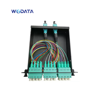 Modul Plug-and-Play Serat Multimode 24 Core OM4 MPO Cassette MTP ke LC Duplex untuk Pusat Data 40G 100G
