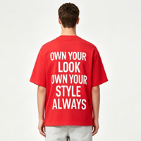 T-shirts pour hommes 100% coton 300 grammes col rond manches courtes impression de logo personnalisé haute qualité respirant lourd et résistant