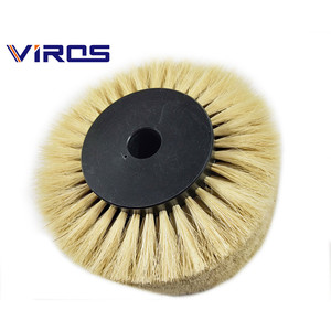 Rouleau de brosse en poils de porc personnalisé par le fabricant pour machine à cirer les chaussures/brosse à polir le cuir - Product Image 2