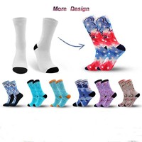 Chaussettes de travail pour femmes en gris clair à rayures rouges, vente chaude, sublimation, hiver