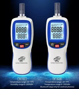 HEDAO WT83/WT83B Mini Hygromètre Numérique Portable, Pyromètre de Température, Hygromètre, Station Météorologique Intérieure/Extérieure - Product Image 3