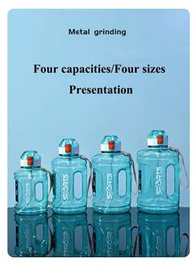 Best-selling 1000-2500ml Multi-functional Sports Ton Barrels Customizable <b>Straw</b> Water Bottles, High-quality Bottle Caps Portable - Product Image 5
