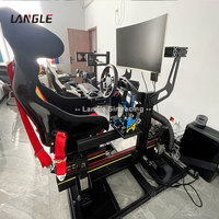 Jeu de course dynamique pour adultes Amusement Racing 40160 Cylindre électrique G-force à quatre axes en aluminium D-box Motion Set Simulator Cockpit